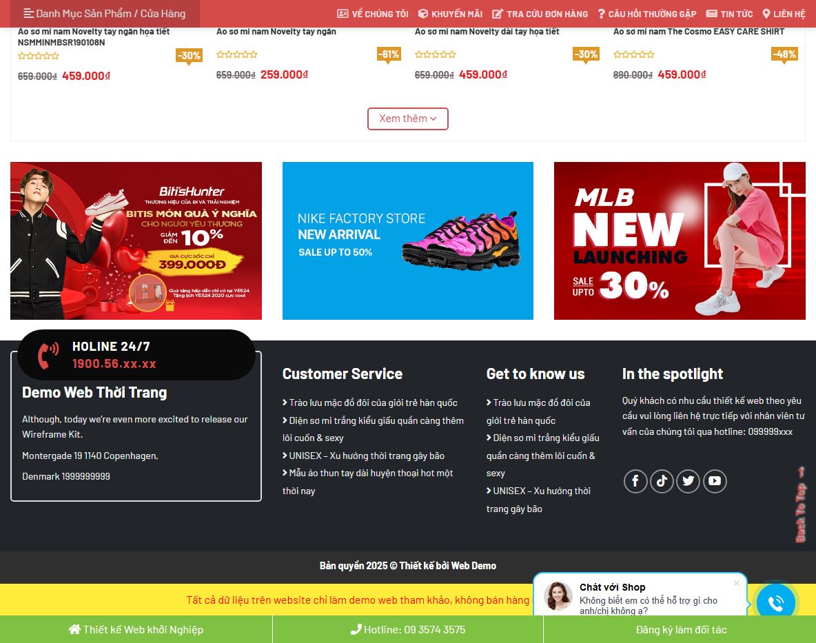 Tính năng quản lý Theme wordpress thời trang 13