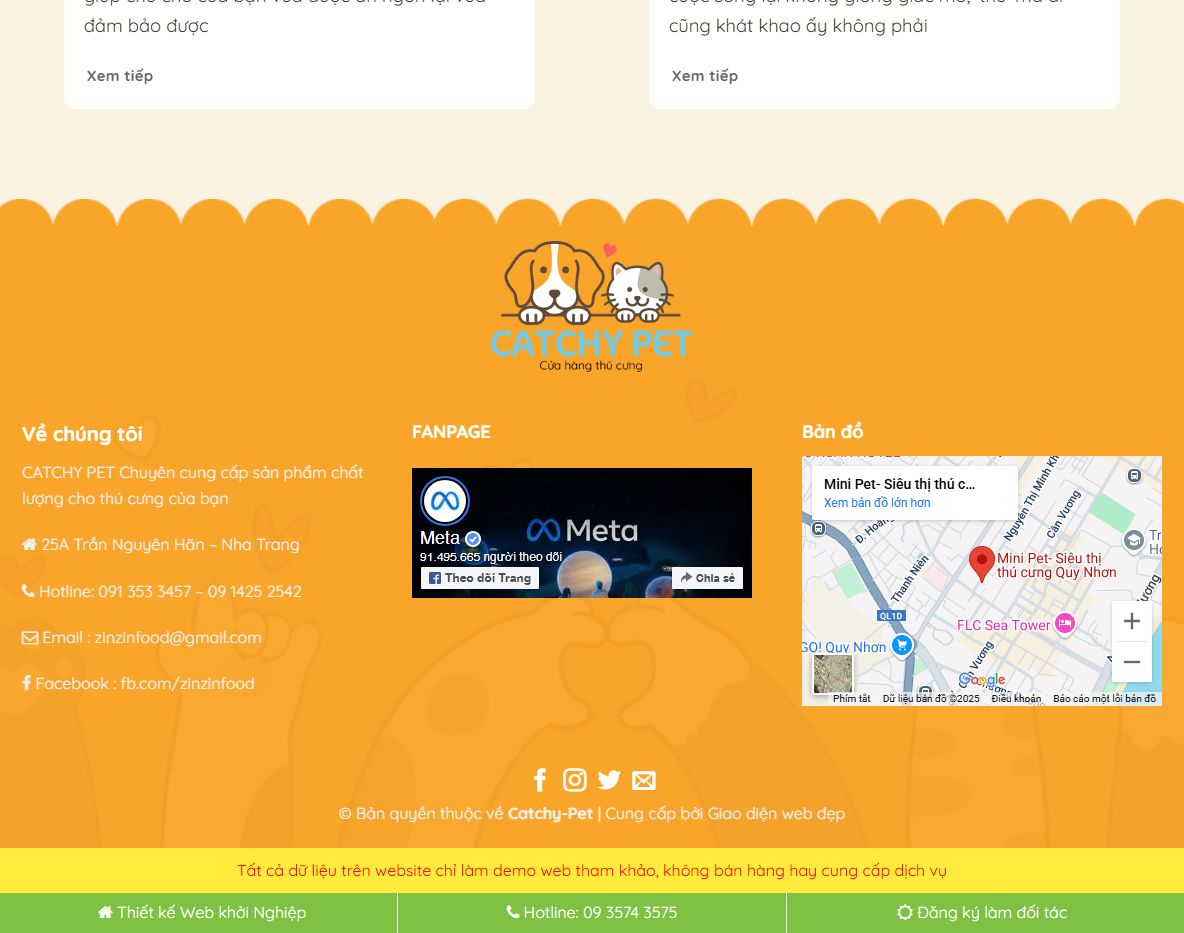 Giao diện quản trị Theme WordPress thú cưng 02