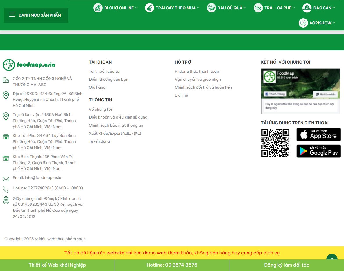 Tính năng Theme wordpress thực phẩm 06