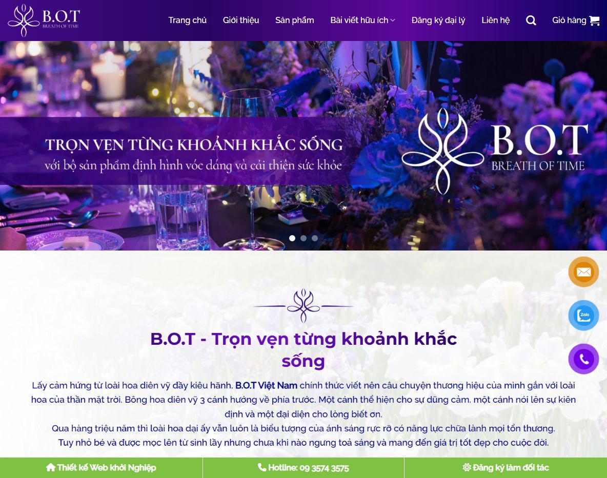 Giao diện Theme WordPress thực phẩm chức năng 10