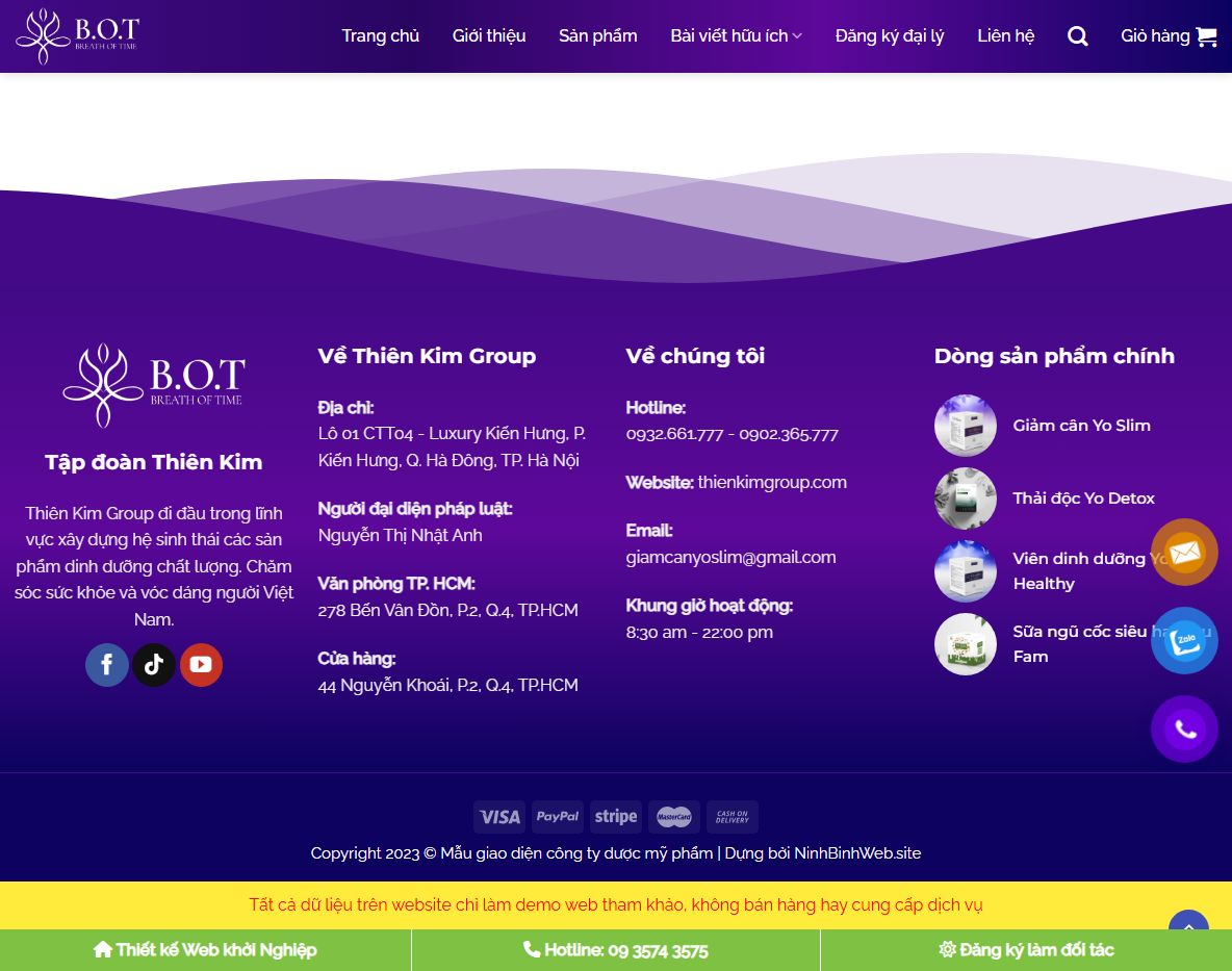 Tính năng của Theme WordPress thực phẩm chức năng 10