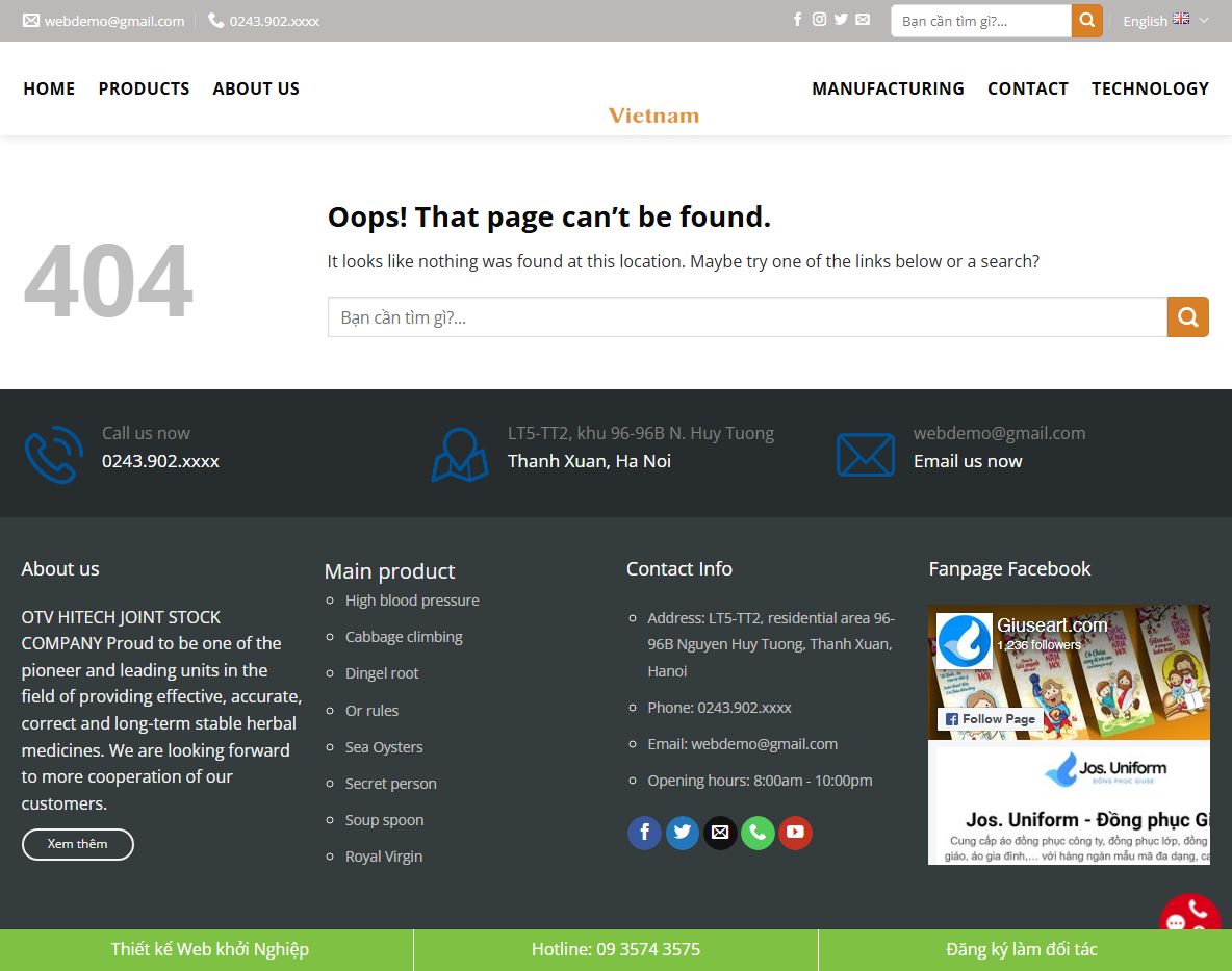 Giao diện Theme wordpress thực phẩm chức năng 11