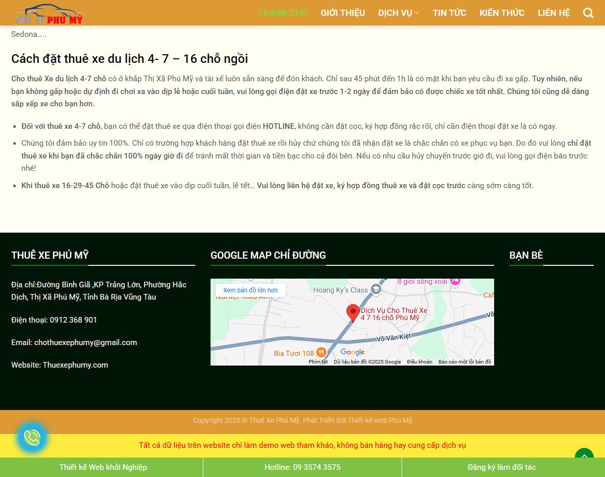 Tính năng bảo mật Theme wordpress thuê xe 04