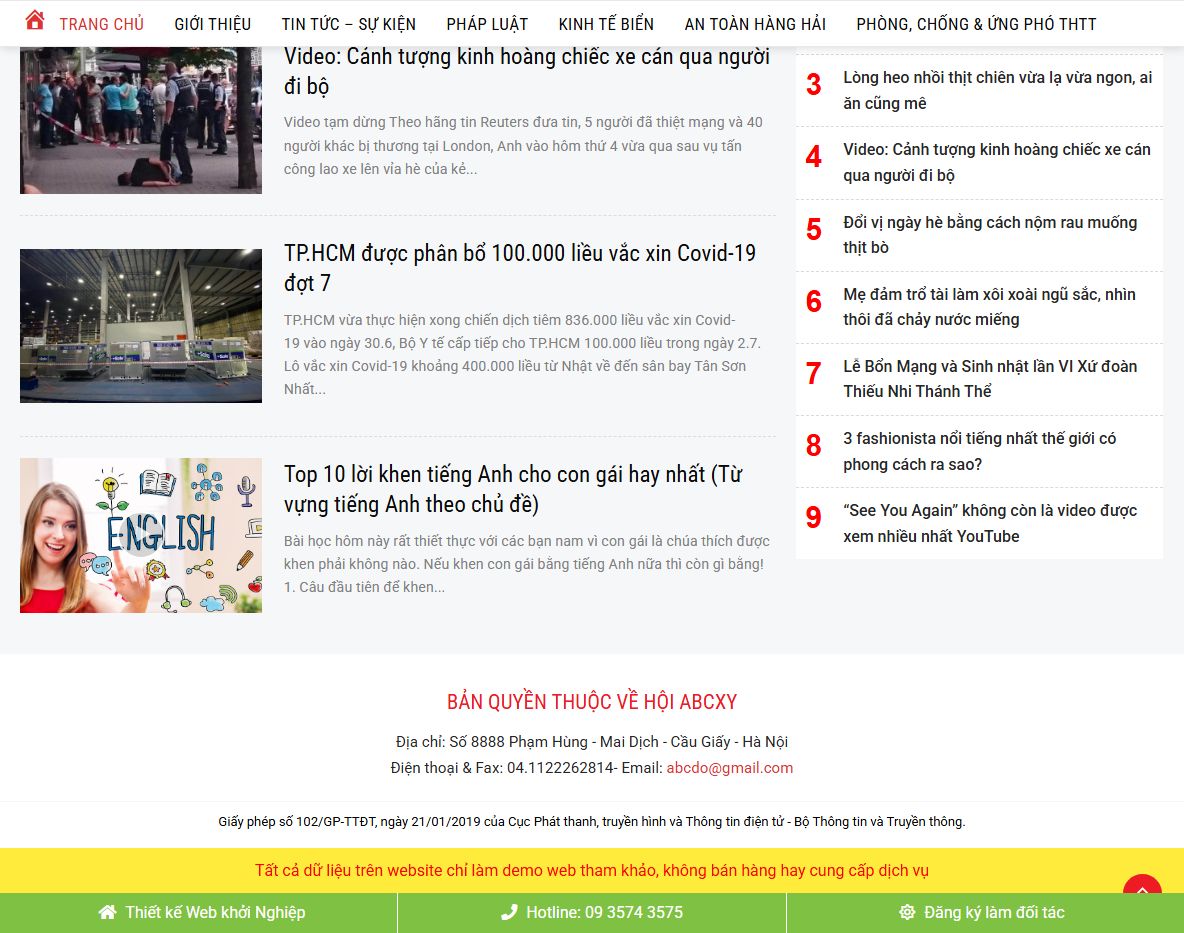 Tính năng quảng cáo Theme WordPress tin tức 16