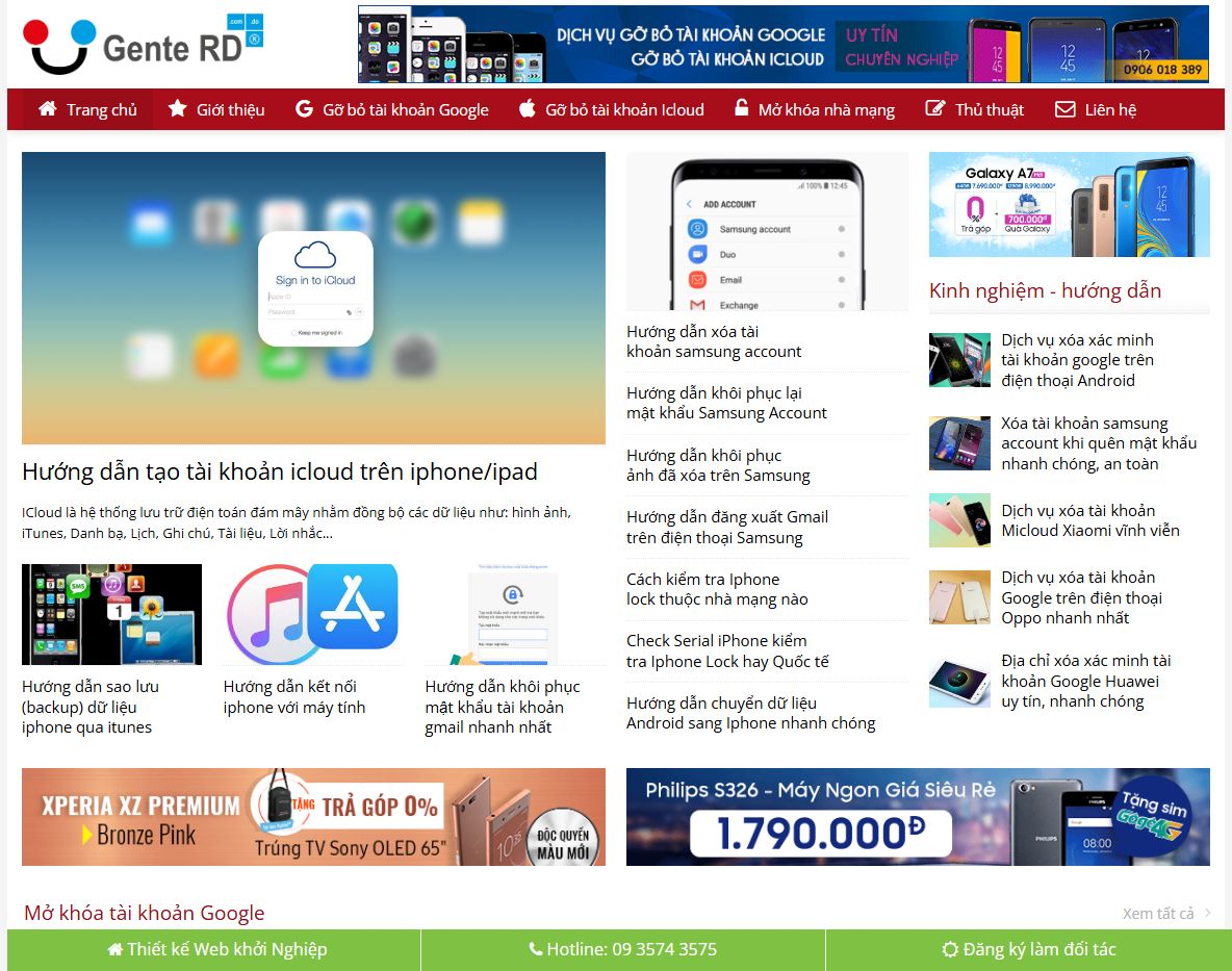 Giao diện trang chủ Theme wordpress tin tức 25