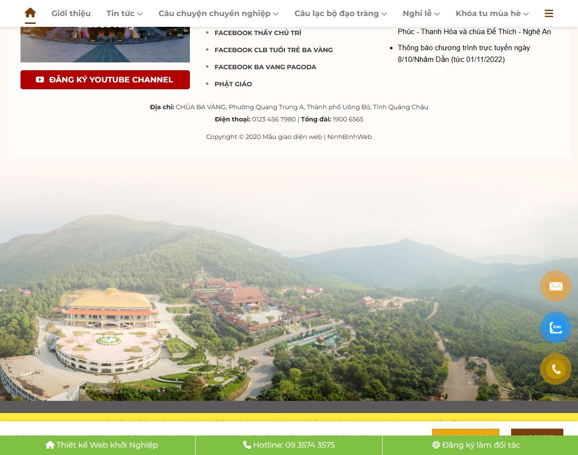 Tính năng Theme WordPress tin tức Phật giáo