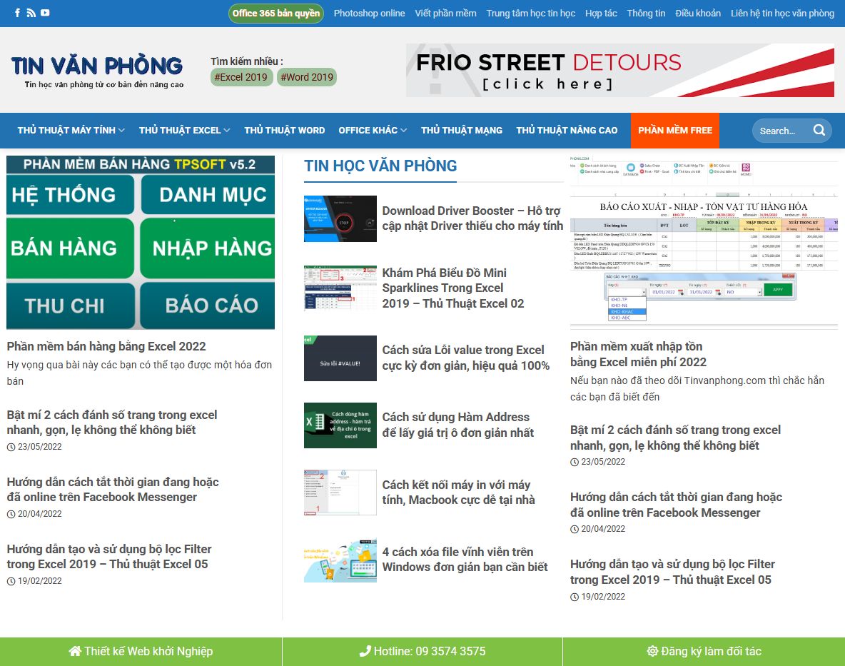 Theme wordpress tin tức thủ thuật tin học - Giao diện tổng quan
