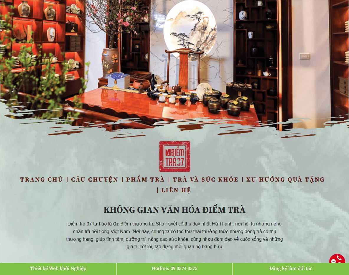 Giao diện Theme WordPress trà xanh 02