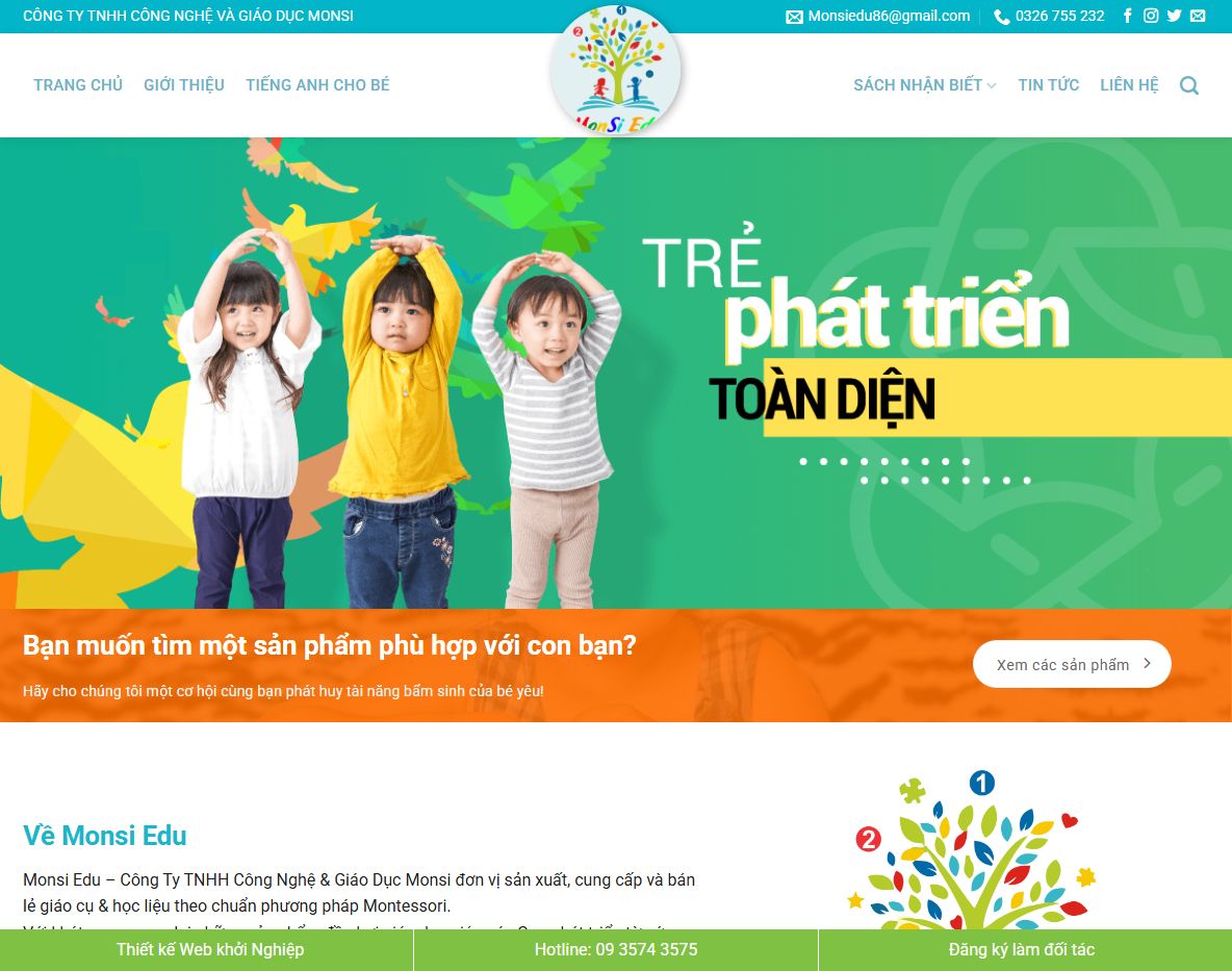 Theme wordpress trung tâm tiếng Anh trẻ em chuyên nghiệp