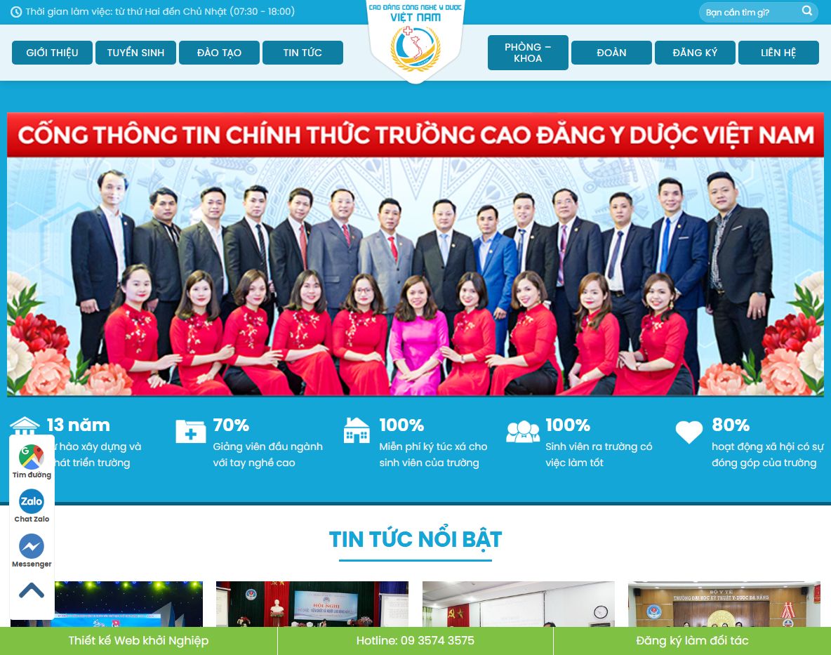 Giao diện Theme wordpress trường học 01