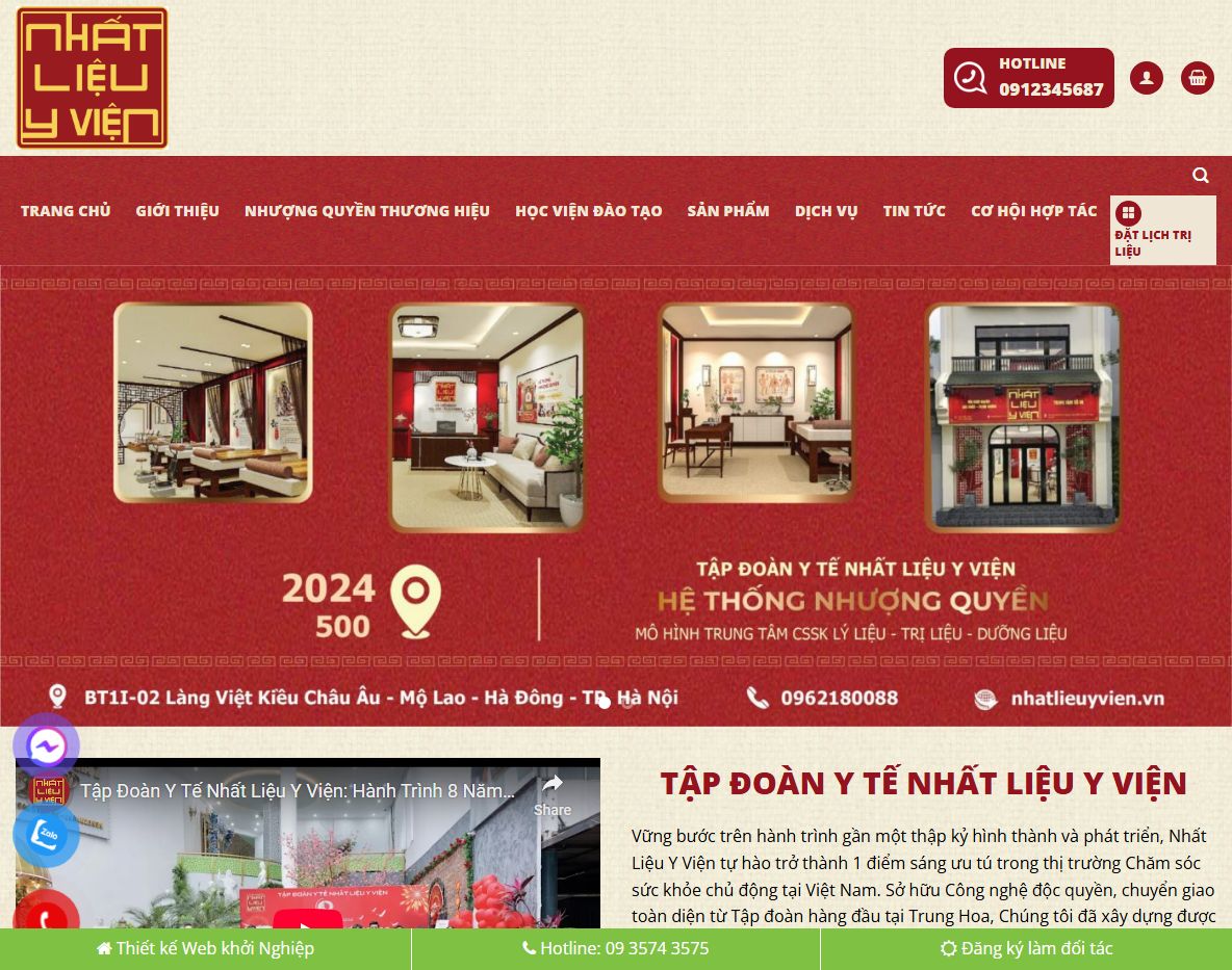 Theme wordpress y viện hiện đại